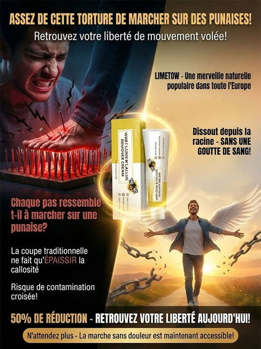 Crème pour éliminer les cors  & Callosités  aux pieds au venin d'abeille BF