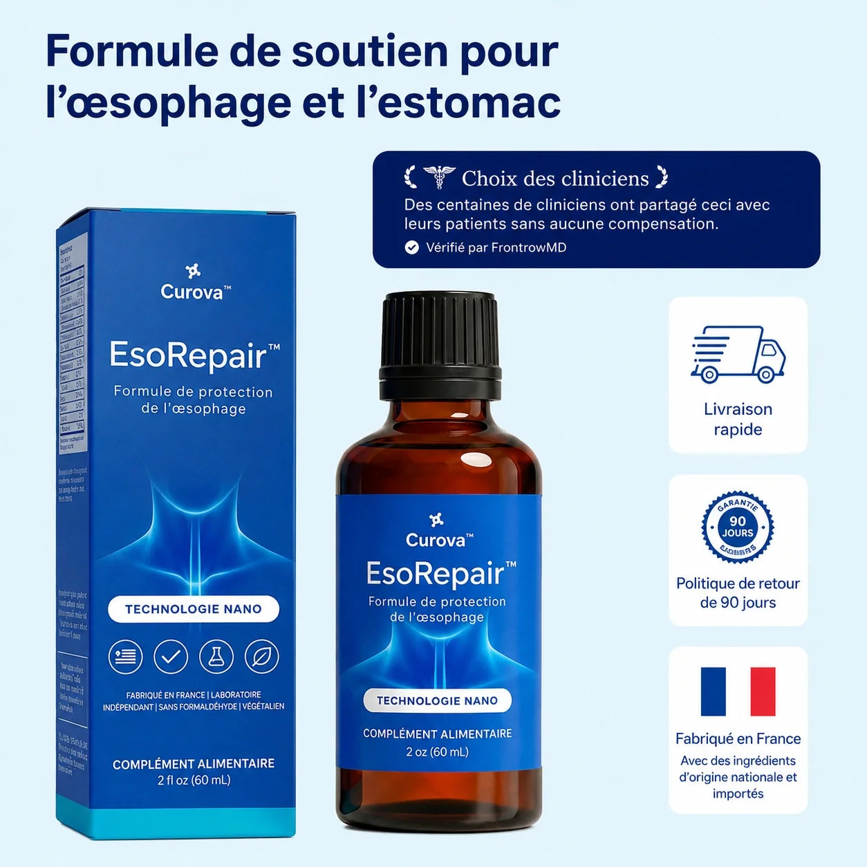 Le soutien ultime pour l'œsophage et l'estomac grâce à la nanotechnologie KS