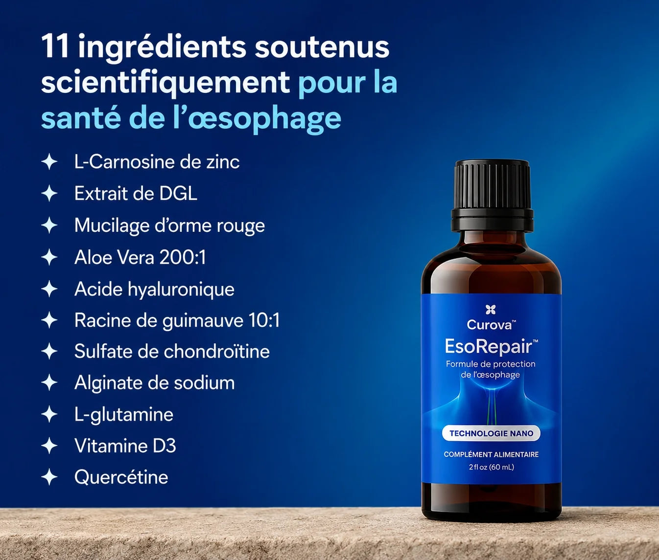 Le soutien ultime pour l'œsophage et l'estomac grâce à la nanotechnologie KS
