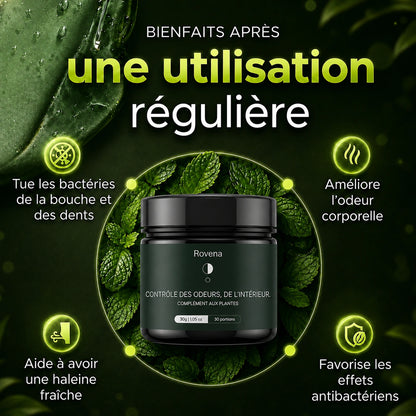 Gel aux Plantes Contrôle des Odeurs & Neutralisez la mauvaise haleine à la source CD