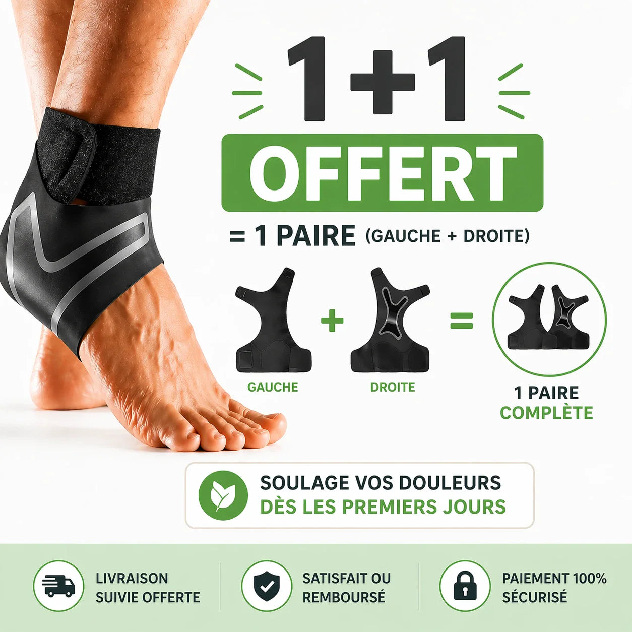 Samargo Relief™ – Chevillère de Compression Anti-Douleur ML