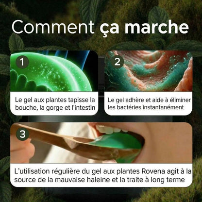 Gel aux Plantes Contrôle des Odeurs & Neutralisez la mauvaise haleine à la source CD