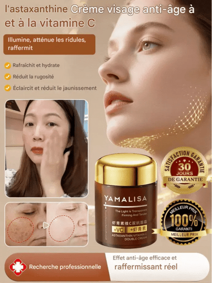 Crème visage anti-rides à l'astaxanthine et à la vitamine C RDC