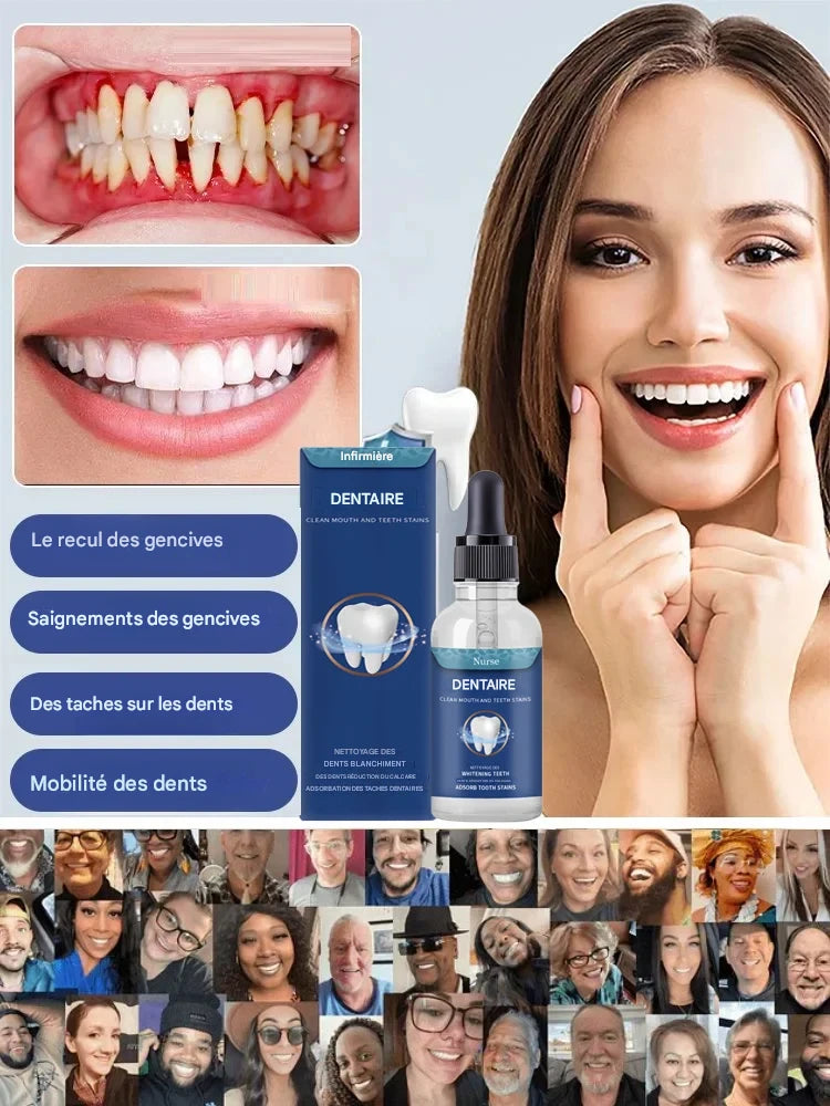 Gouttes dentaires sans fluor à base d'hydroxyapatite pour la protection de l'émail, le blanchiment et une haleine fraîche 🦷✨ CMD